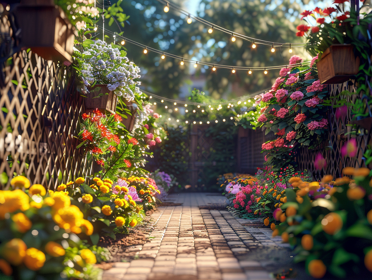 Astuces déco pour clôture grillagée : embellissez votre jardin facilement