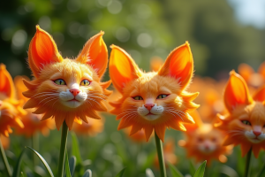 Fleurs en forme de tête de chat : Découvrez ces curiosités botaniques !