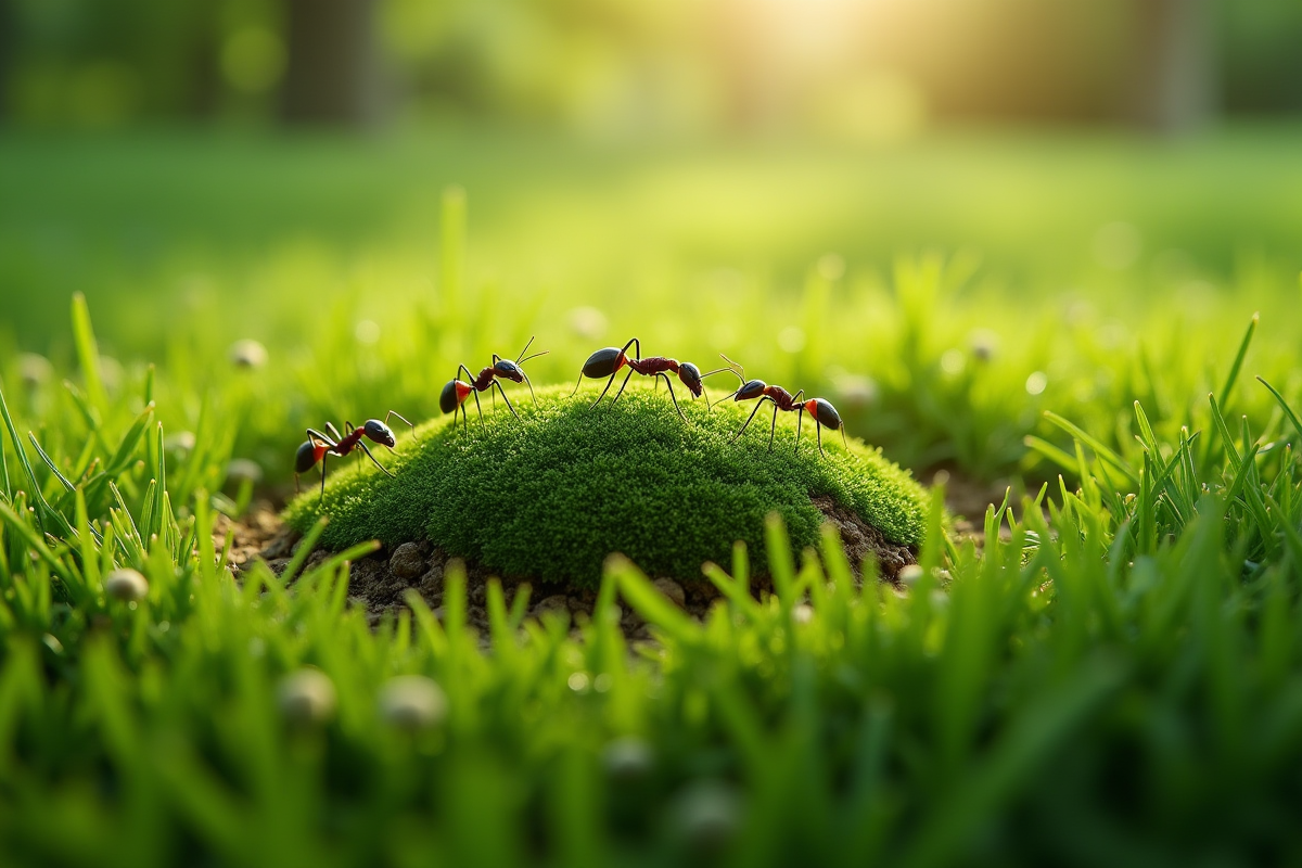 Débarrassez-vous des nids de fourmis dans votre pelouse : astuces efficaces
