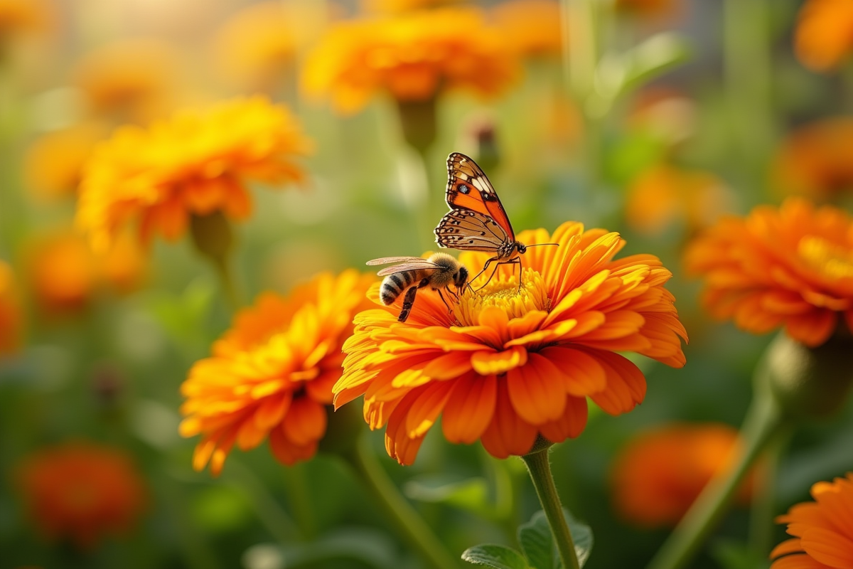 tagetes fleurs