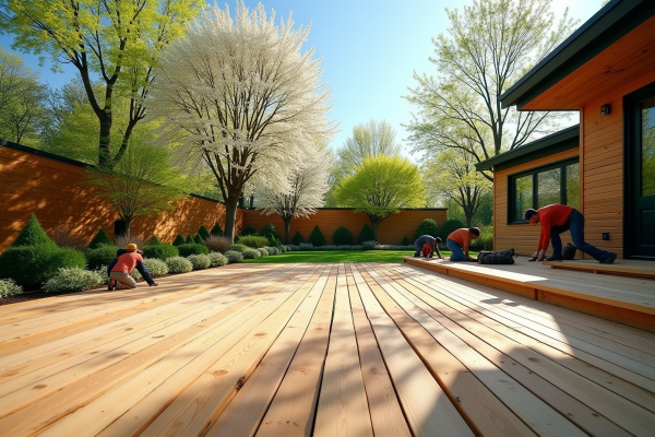 Meilleure période pour poser une terrasse en bois : nos recommandations