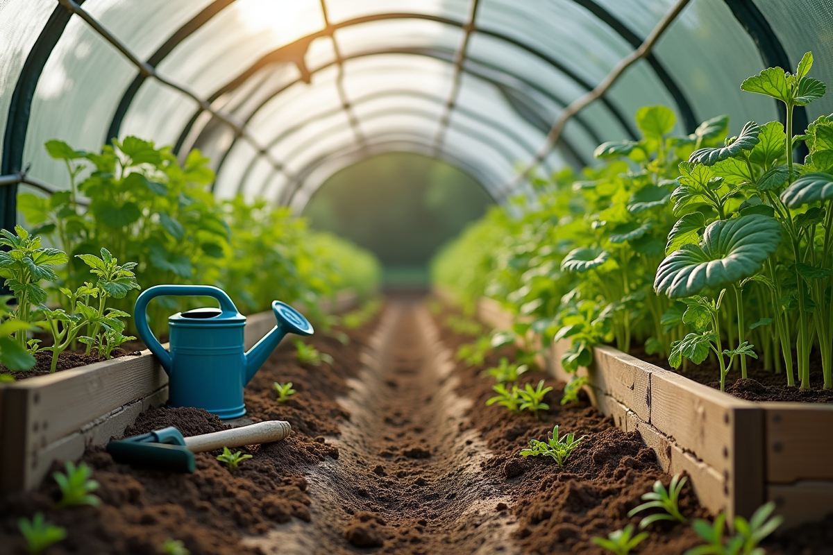 potager protégé